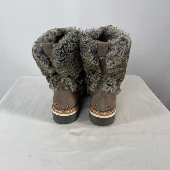 Sam Edelman Blanche Fur Boot in Grey Brown Size 8.5 - Picture 8 of 11